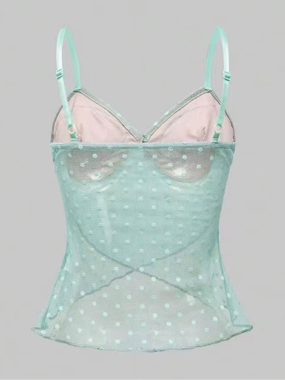 NEW Mermaid Siren Fairycore Festival Rave Y2K Mesh Sheer Sequin Seashell Top L - Picture 10 of 10